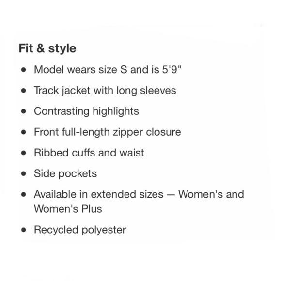 Women's Track Zip-Up Jacket - Wild Fable Baby Blue/White Size XL - Picture 5 of 9